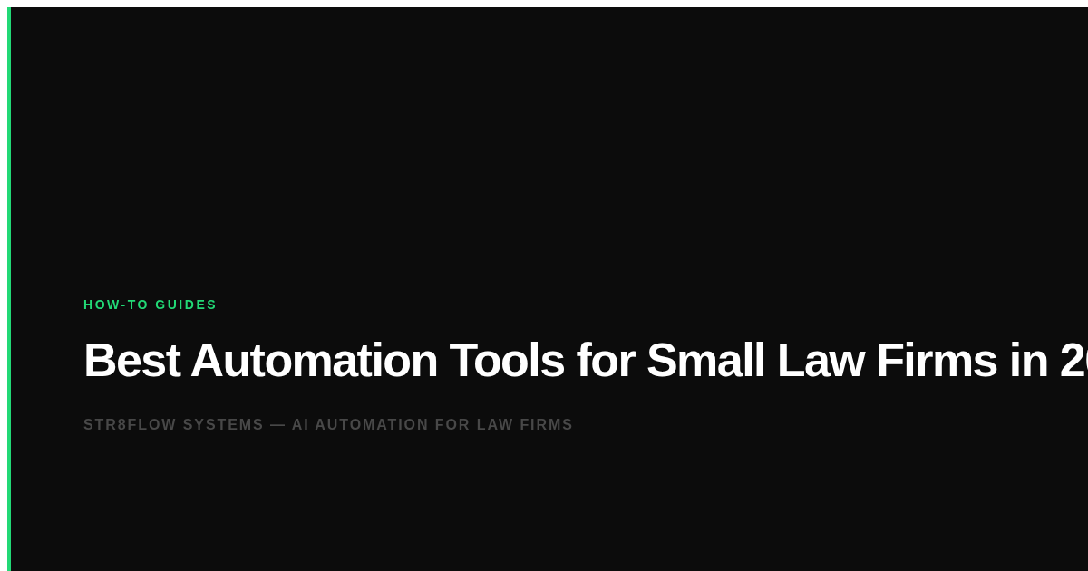 Best Automation Tools for Small Law Firms in 2026