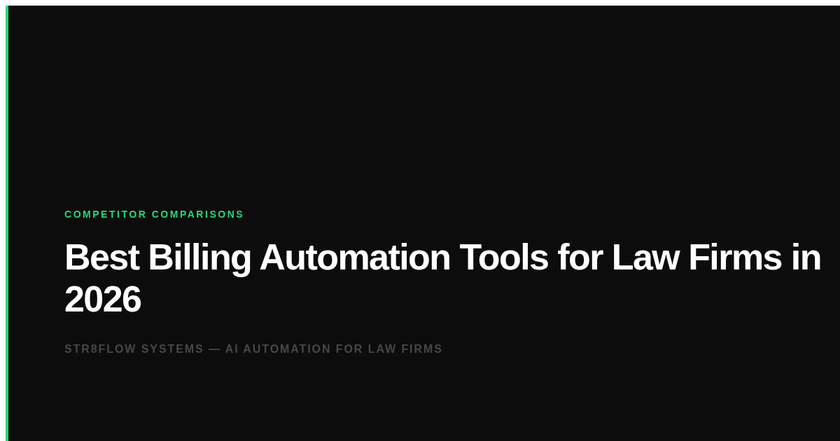Best Billing Automation Tools for Law Firms in 2026