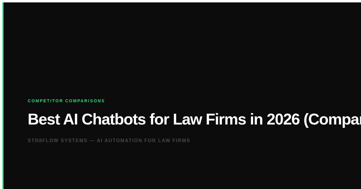 Best AI Chatbots for Law Firms in 2026 (Compared)